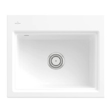 Villeroy & Boch Subway Style 60 S 1.0 Bowl Ceramic Kitchen Sink - NO WASTE