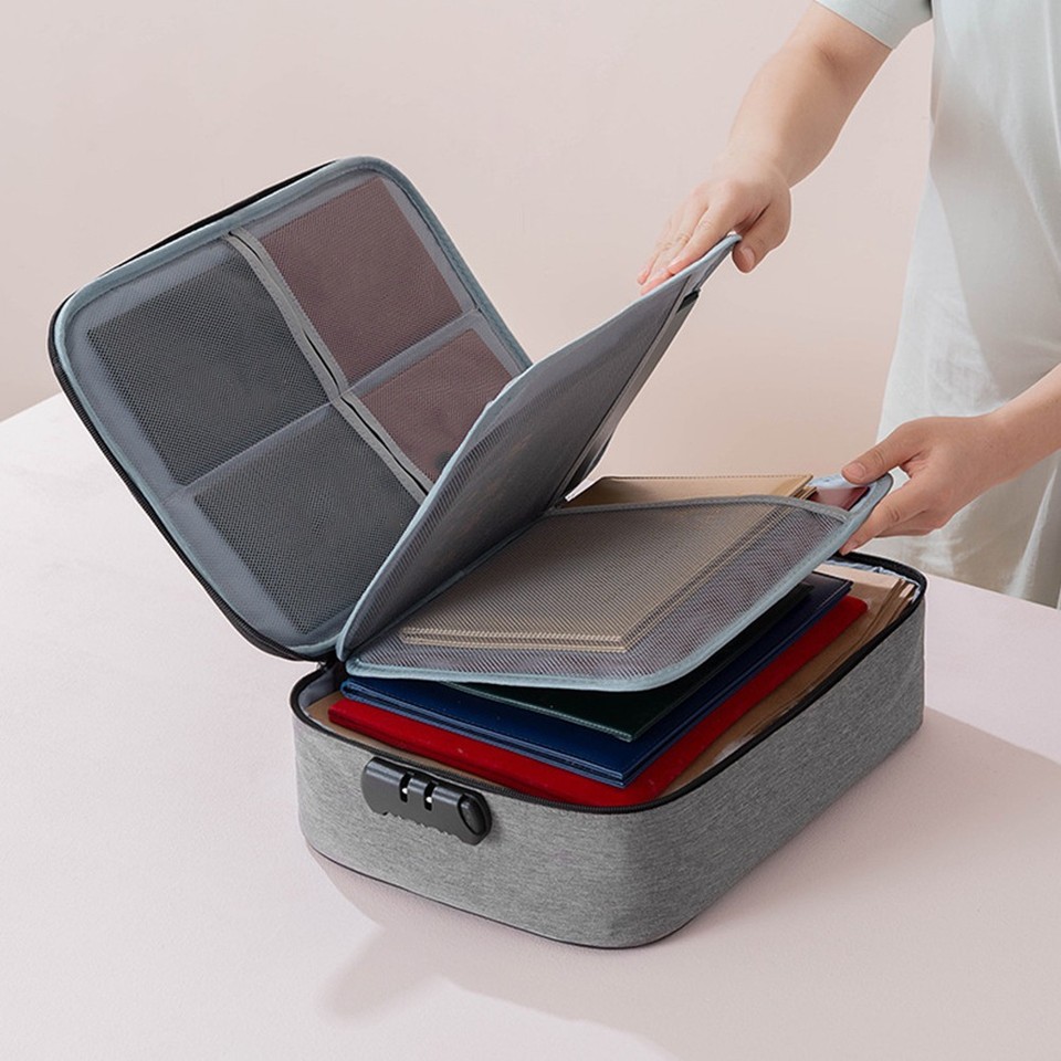 Packing Boxes Lock for Documents Bag with Combination File Organizer ...