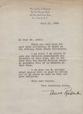 ELEANOR ROOSEVELT - TYPED LETTER SIGNED 07/11/1950