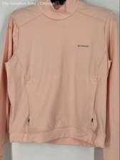 Columbia Womens Peach Pockets Long Sleeve Pullover Sweatshirt Size M