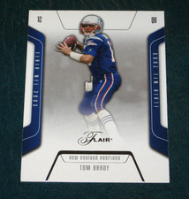 2003 Fleer Flair Tom Brady / New England Patriots Football Card #61 (NM/MT)