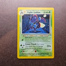 Light Ledian 24/105 Pokemon Neo Destiny Rare Card - LP