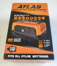 ATLAS 40V & 80V, 300 Watt Battery-Powered Inverter - 70499 - BRAND NEW