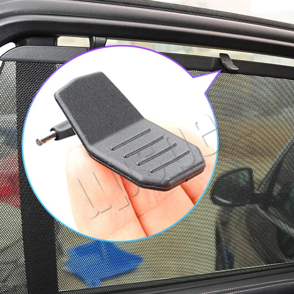 Persiana trasera gancho cortina manija hebillas ventanas para BMW X5 X6 2014-2018 Foto 3 de 4