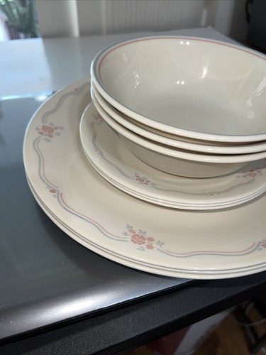 Corelle English Breakfast 9 Piece Dinner Plates , Bowls, Cake Salad Plates - Picture 2 of 13