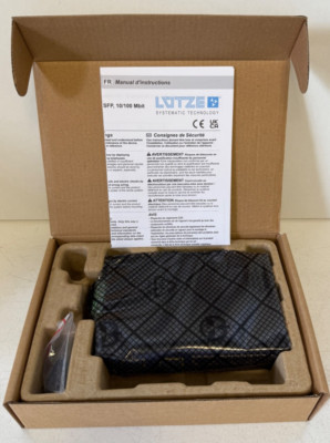 Lütze ET-SWU6F DIN rail switch 4 x RJ45 2 x optical 10/100 Mbit ESD NEW & original packaging