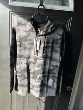 Gray Camouflage Hoodie Ecko Unltd Size L