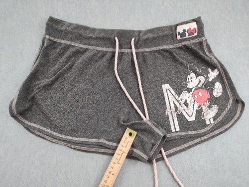 Disney Sleepwear Shorts Mickey & Minnie Juniors Girls Lg(12-14) Gray Stretch - Picture 15 of 19