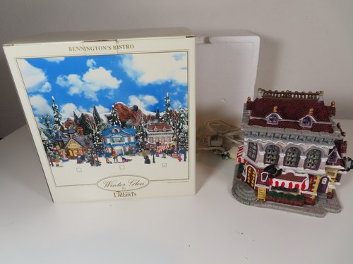 Lemax Winter Glen de Dillard's Bennington's Bistro 2003 completo con caja - Imagen 9 de 15