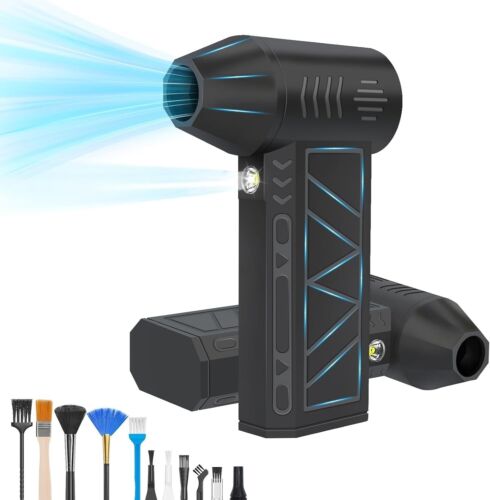 Compressed Air Duster,130000RPM Handheld Air Blower,3 Gear Electric Portable