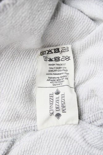 Naketano Kapuze Damen M Pullover Taschen Logo Mischung Grau - Bild 7 von 10