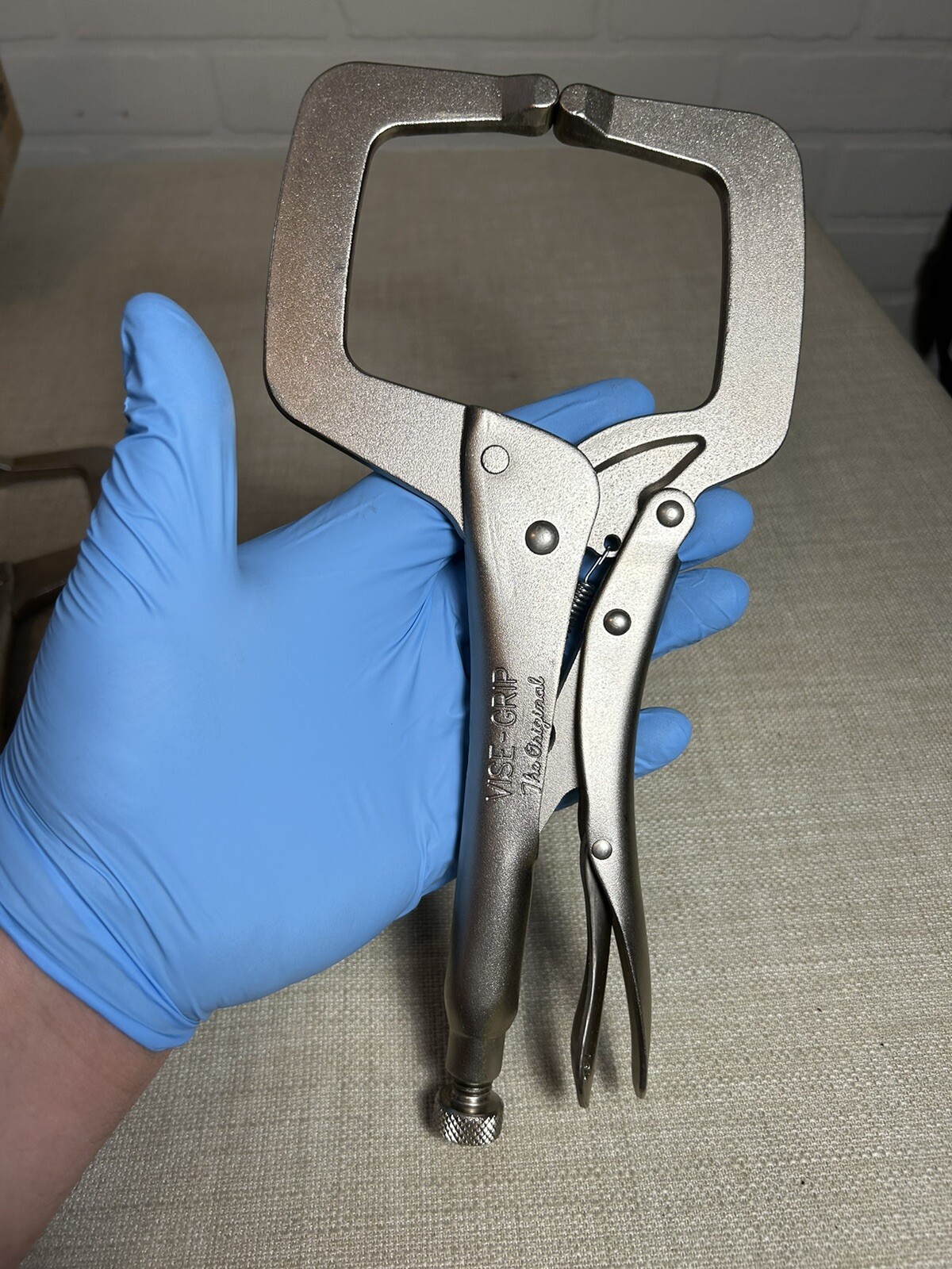 2 New Irwin 11" OAL C-Clamp Locking Pliers 2-5/8" Jaw Depth, 3-3/8" Jaw Opening