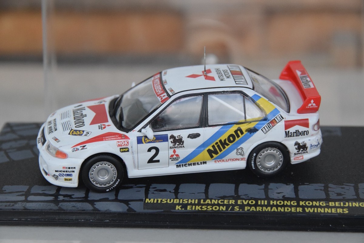 MITSUBISHI LANCER EVO3 NIKON ERIKSSON WINNER RALLY HONG KONG