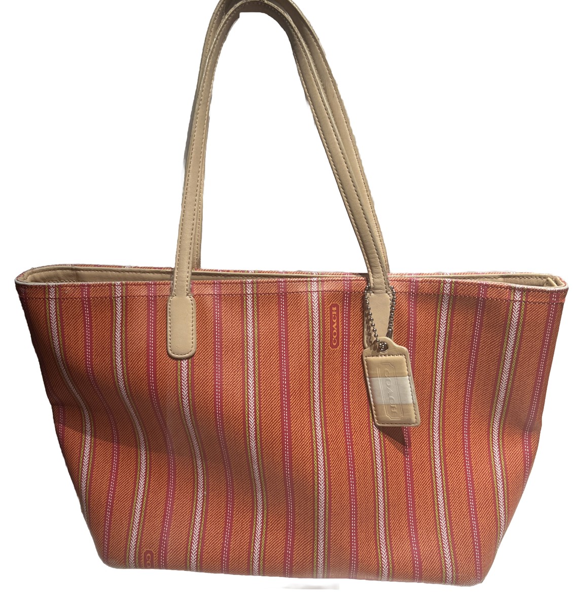 極美品✨Coach Legacy Stripe Turn lock Pouch 極美品✨Coach Legacy Stripe Turn lock Pouch 極美品✨Coach Legacy