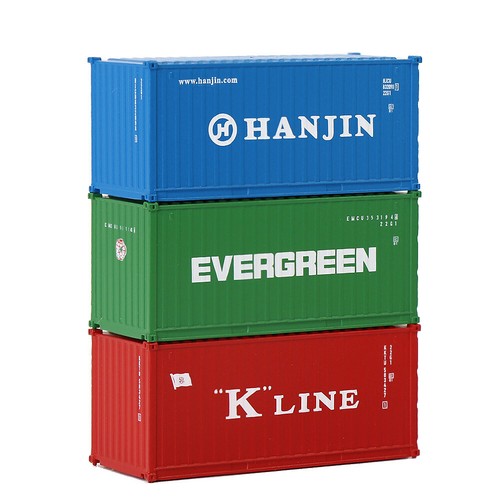3pcs N Gauge 1:160 20ft Shipping Container 20' Cargo Box with Magnets C15007 - Picture 39 of 50