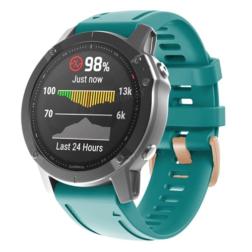 For Garmin Fenix 7S 6S Pro Solar 5S Plus Instinct 2S Silicone Watch Band Strap - Picture 10 of 88