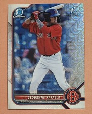 Ceddanne Rafaela 2022 Bowman Chrome  Mojo Refractor Prospect 1st Card #BCP-61
