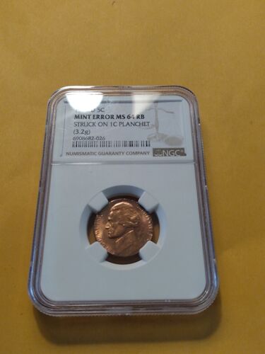 1973 D Mint Error Nickel Struck On 1 Cent Planchet A Must See! - Picture 8 of 12