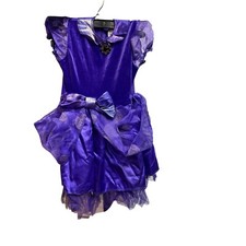 Disney Junior Minnie Mouse Purple Halloween Costume Dress With Bow Pendant Gir