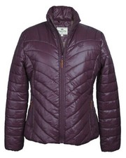 Hoggs of Fife Ladies Wilton Padded Jacket Dark Plum / Dark Navy