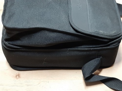 Respironics Black Padded Divided Carrying Case With Strap Travel Bag 13 x 9.5 x4 - Picture 2 of 4