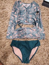 art class girls swimsuit 3 Piece Size L 10/12