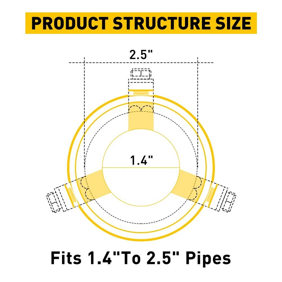 Universal Exhaust Dual SUV Pipe Car Rear Muffler Tail Tip Accessories Throat G - Image 3 of 4