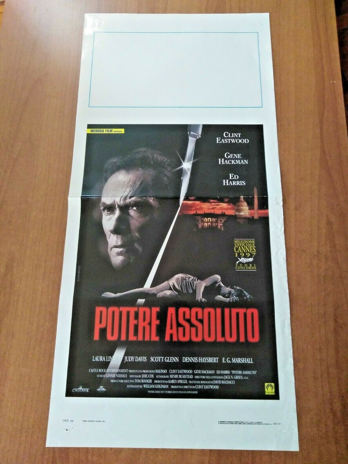 Locandina originale film Potere assoluto (1997) - Regia di Clint Eastwood