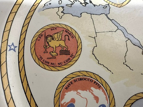 CREST STEMMA GARIBALDI SAN GIORGIO MARCO SCIROCCO STROMBOLI IBIS MARINA MILITARE - Foto 7 di 9