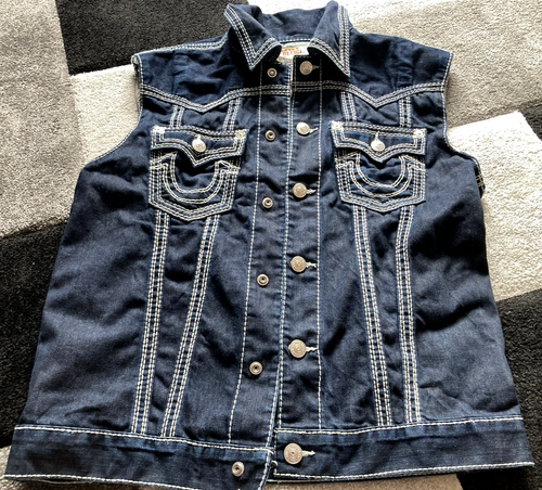 True Religion Denim Waistcoat. Men’s Size: XL. P2P 22 Inches. Great Condition - Picture 19 of 24