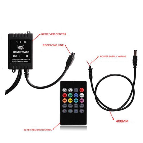 8 Colors RGB LED Light Strip 5050 SMD Underglow Kit Remote ControlLER 48 & 36 in - Picture 2 of 8