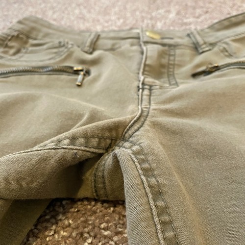 Refuge Womens Green Mid Rise Skinny Pants Size 4 - Picture 3 of 8