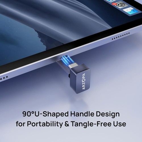 Kabel szybkiego ładowania USB C do typu C 100 W, transfer danych 10 Gbps, typ kątowy prosty - Zdjęcie 2 z 7