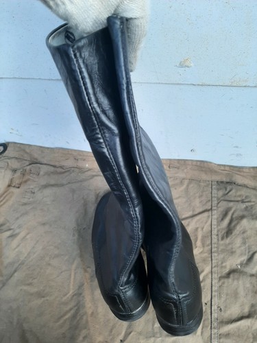 Soviet russian chrome officer army boots size 42 У narrow (270) new - Picture 6 of 12