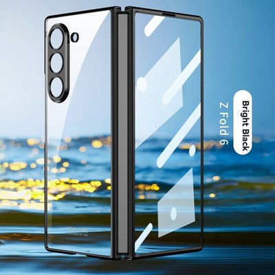 Für Samsung Galaxy Z Fold6 Folding Handy Case Transparent Schutz Hülle Zubehör