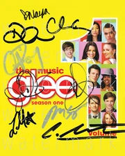 Glee signed Naya Rivera Lea Michele 8x10" photo poster picture art autograph RP 