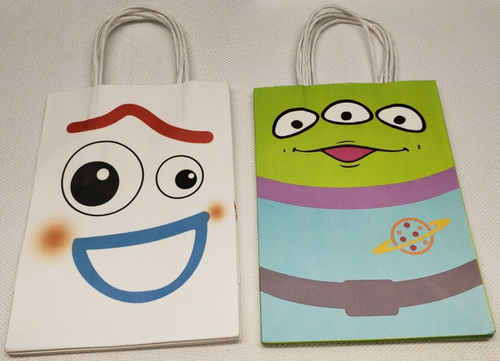 12 PEZZI Toy Story Party Bomboniere Forniture Buon Bottino Sacchetti Regalo - 4 Disegni (3 Ciascuno) - Foto 4 di 6