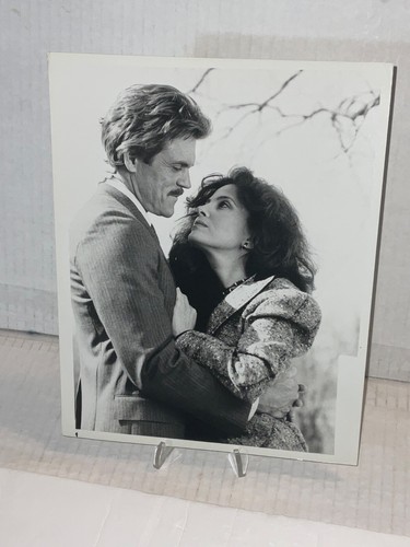 NBC PEYTON PLACE 8x10 B&W BARBARA PARKINS/JOHN BECK PRESS PHOTO w NOTES