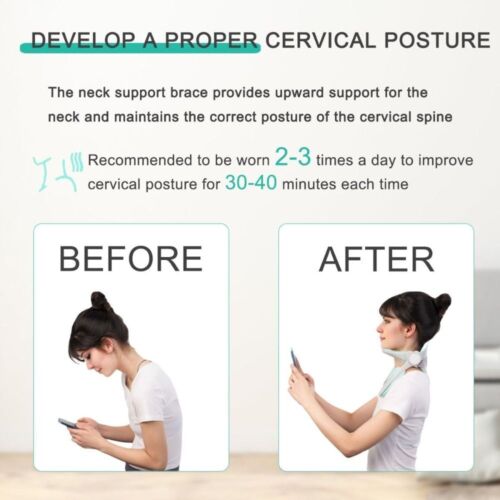 Posture Correction Neck Brace Adjustable Neck Stretcher Cervical Collar - Picture 10 of 10