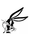 4” BUGS BUNNY VINYL STICKER FOR CAR, WALL, WINDOW