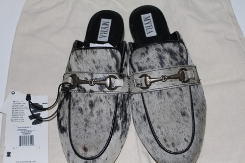 Ladies Myra Bag Comfy Tie Mules S-2980 Size 7 - N/T/Box/Bag Cow Print - Picture 12 of 20