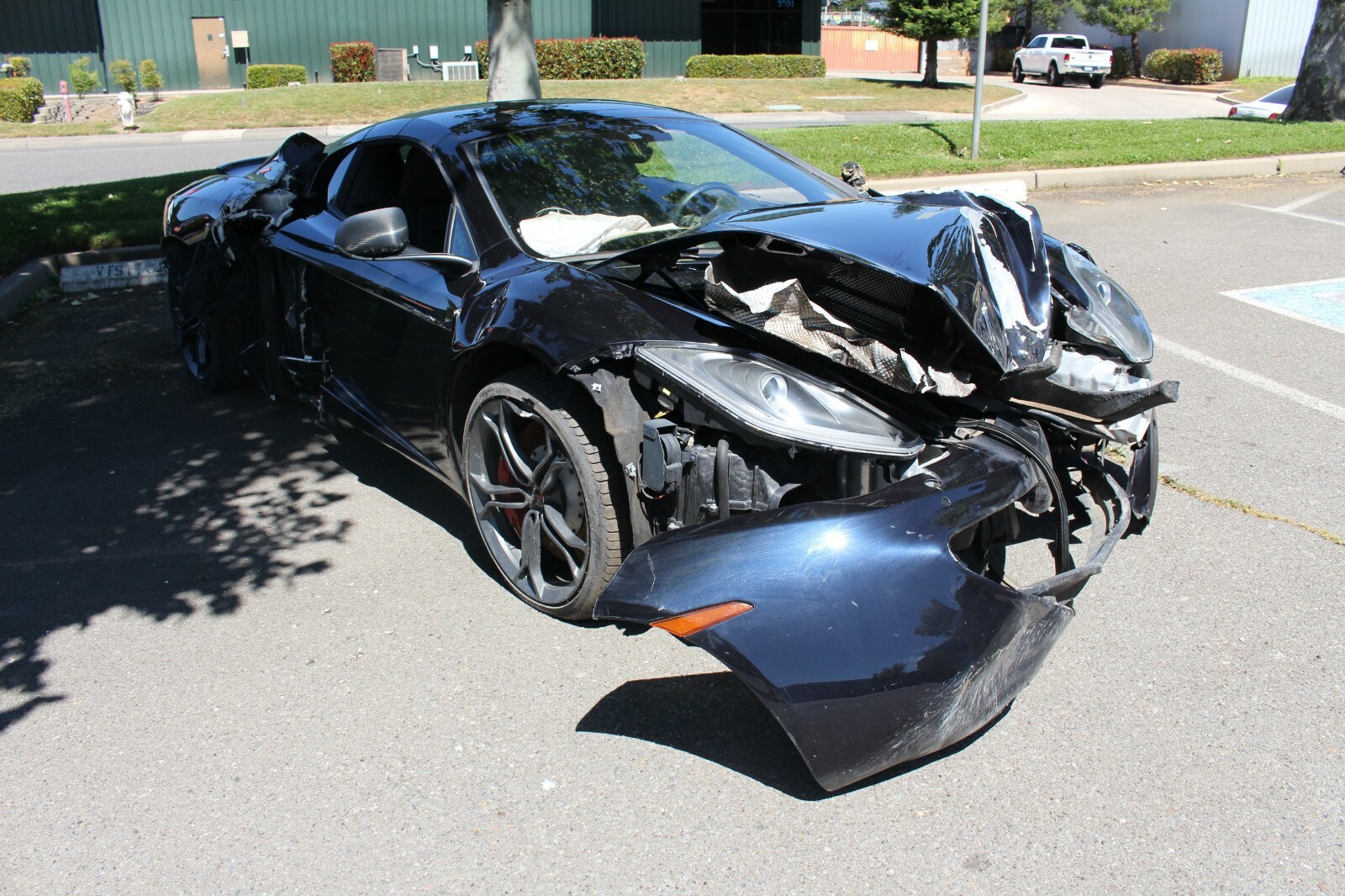 McLaren MP4-12C, RH, Right Door Trim Panel, Black/Red, Used, P/N 11N2659CP