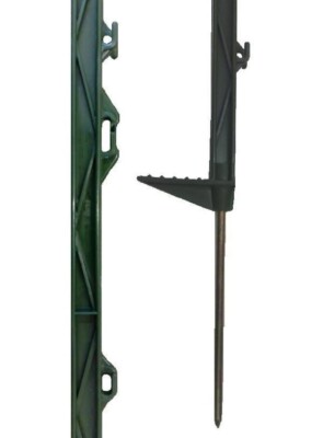 20 x GRÜN 5 FUSS POLYPFOSTEN - 156 cm hoch elektrischer Zaun 4 Fuß 6 Zoll Zaunpfahl Pferd