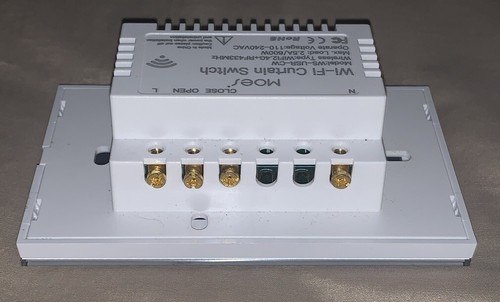 Interruptor de luz inteligente WiFi MOES pared panel de vidrio táctil temporizador regulable WS-USR-CW - Imagen 3 de 3