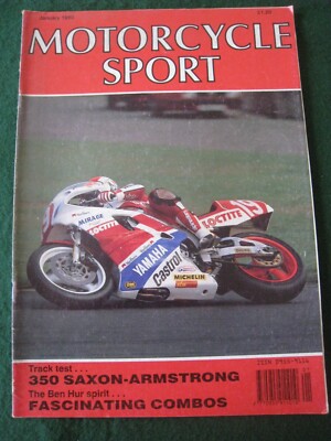MOTORCYCLE SPORT MAGAZINE JAN 1990 350 SAXON-ARMSTRONG BEN HUR SPIRIT COMBOS