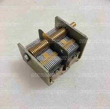1pcs 365+365pF Broadcast Dual Gang Dual-unit Air Dielectric Variable Capacitor