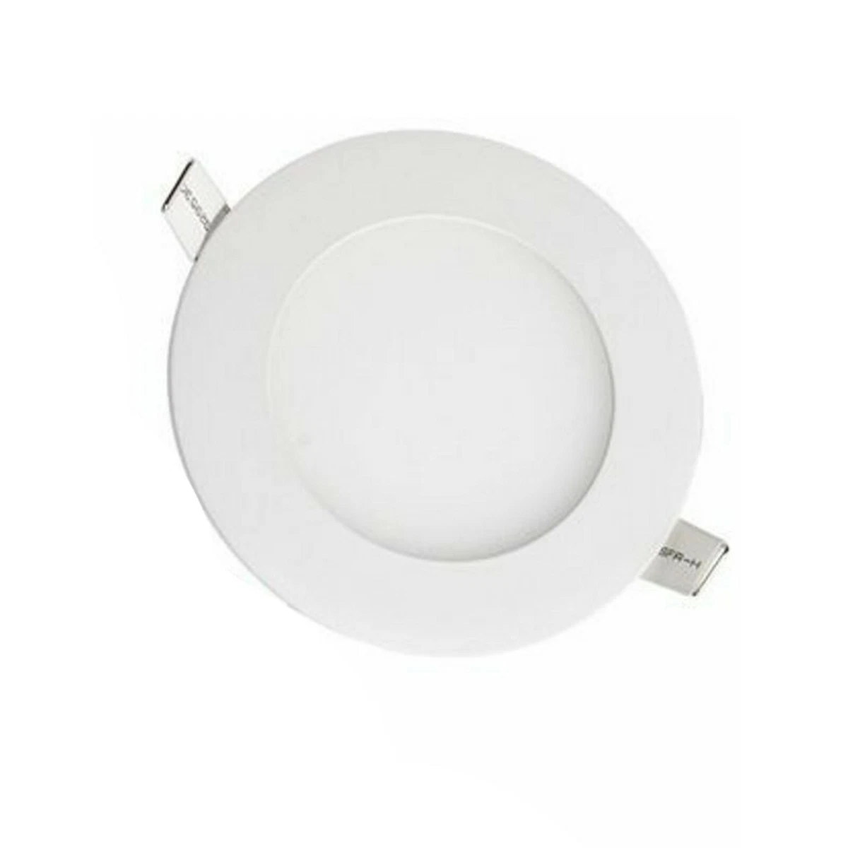 Round LED Recessed Ceiling Panel Lighting White 6 Watt Light 3000K