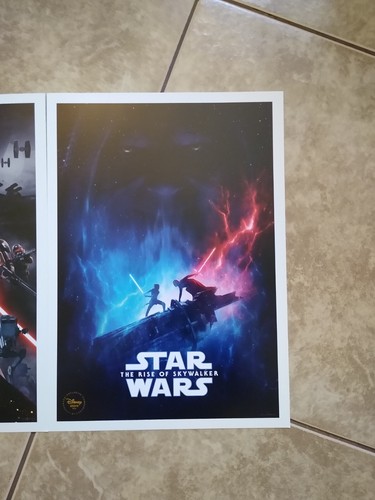 Disney Store 2019 Exclusive Star Wars Lithograph Set Of 2(14X10) - Picture 7 of 11