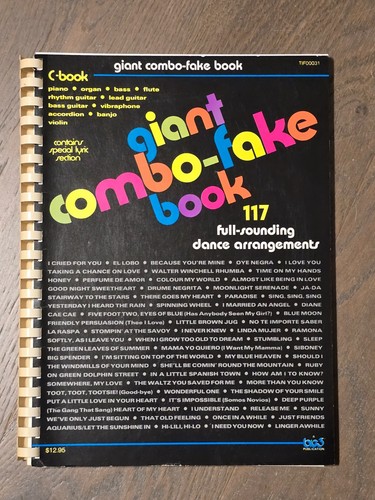 Brand New Giant Combo Fake Book Sheet Music Songbook / Over 115 Songs