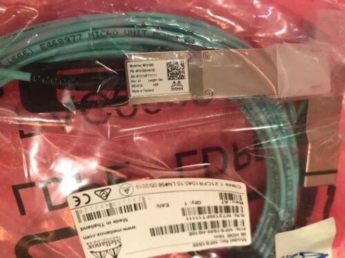 Câble réseau fibre optique IB HDR 10m MFS1S00-H010E Mellanox MFS1S00 QSFP56 - Photo 2/2